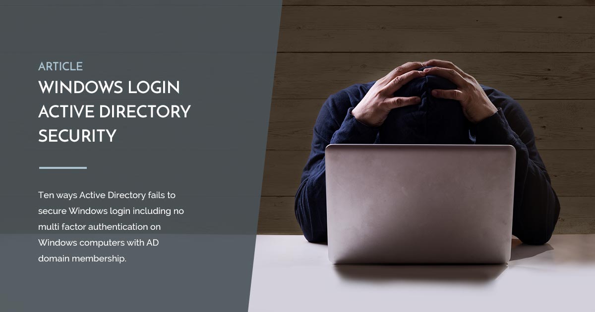 Windows Login Active Directory (AD) Security