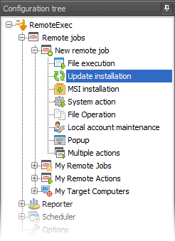 RemoteExec configuration tree