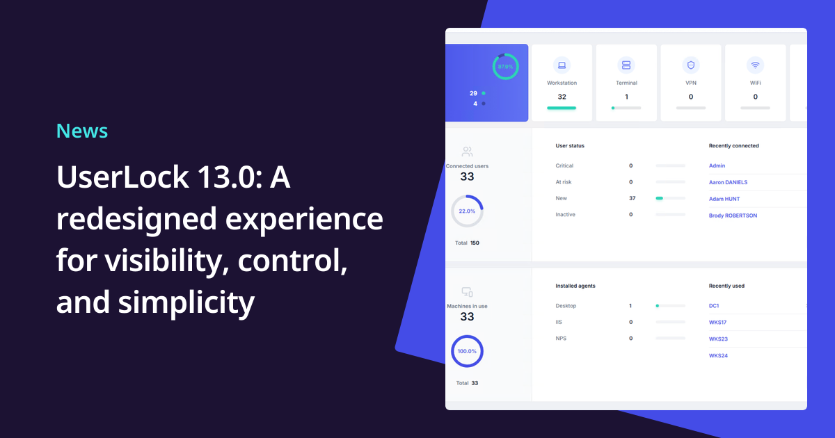 UserLock 13.0 Release Notes