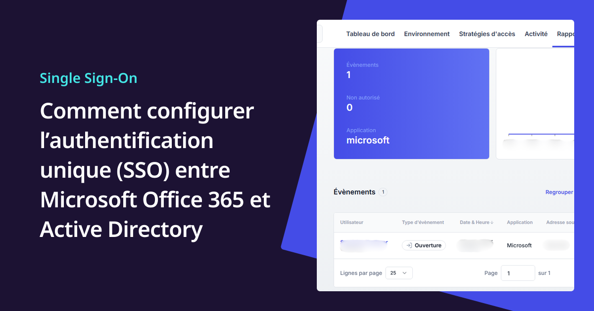 Intégration Active Directory SSO pour Office 365