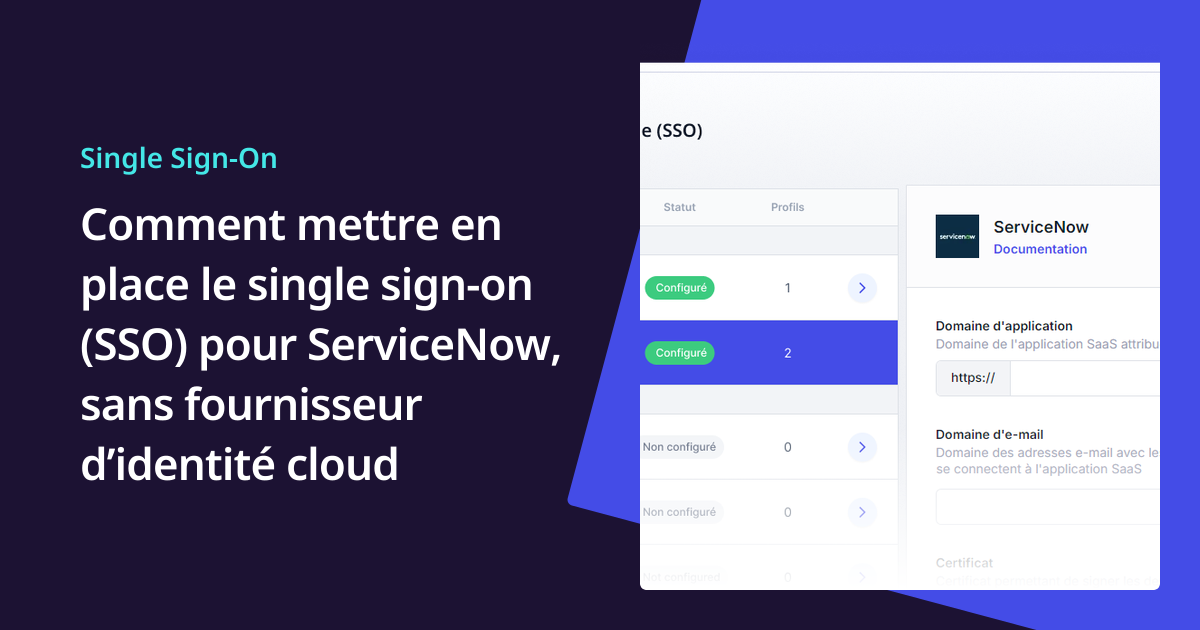 UserLock SSO pour ServiceNow