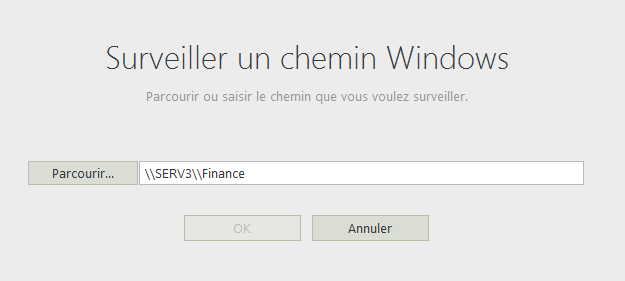 Audit d'un chemin