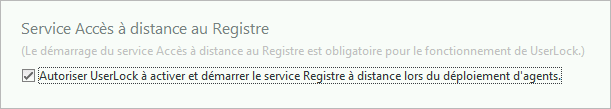 Autoriser ce paramètre