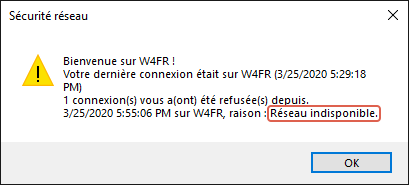 Les utilisateurs verront une notification de cet événement