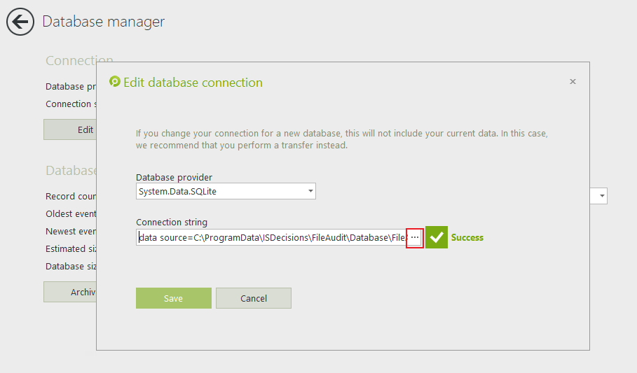 Setting configuration