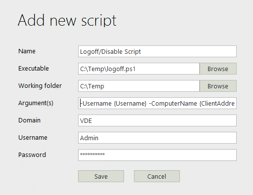 Add a script