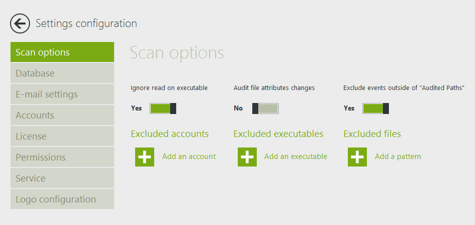 Exclude Events coming from Non-Audited Paths