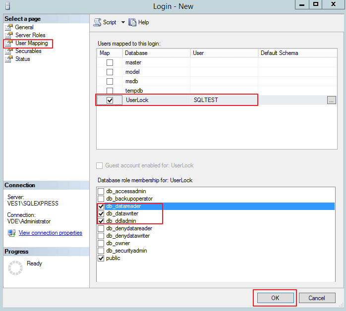 Database roles