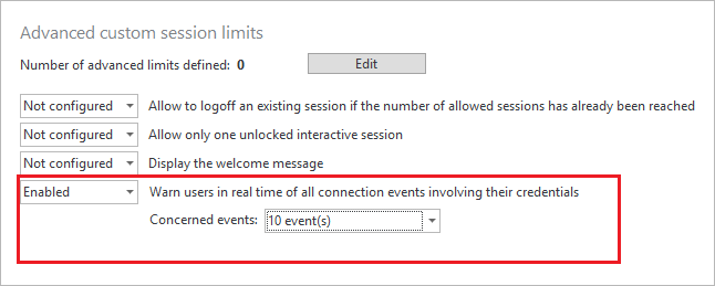 Warn users in real time