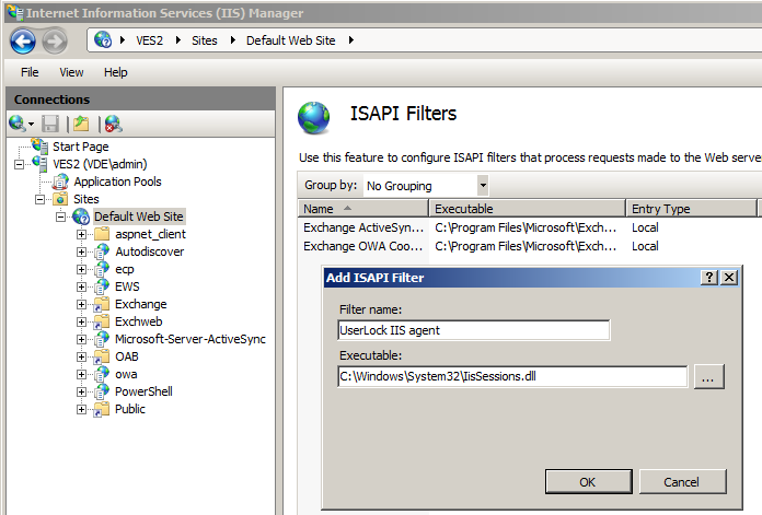 isapi filters to protect outlook web access