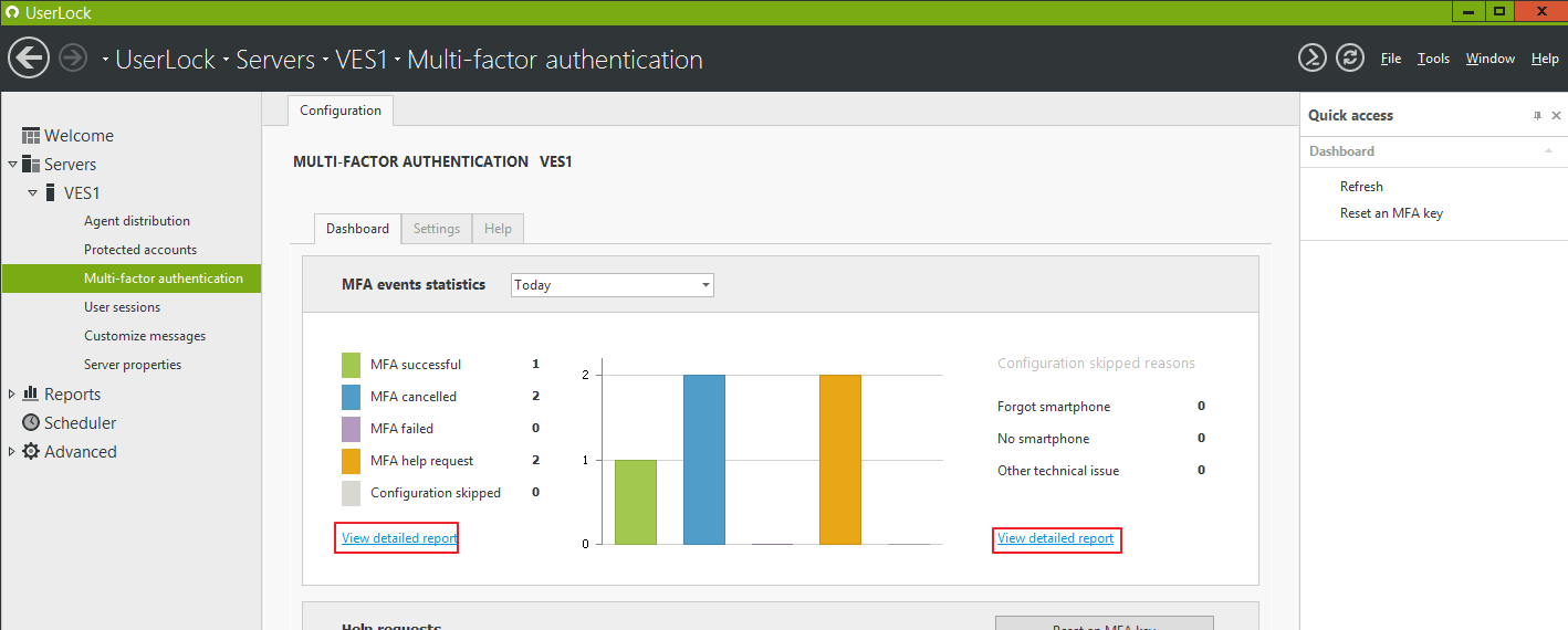 MULTI-FACTOR AUTHENTICATION view