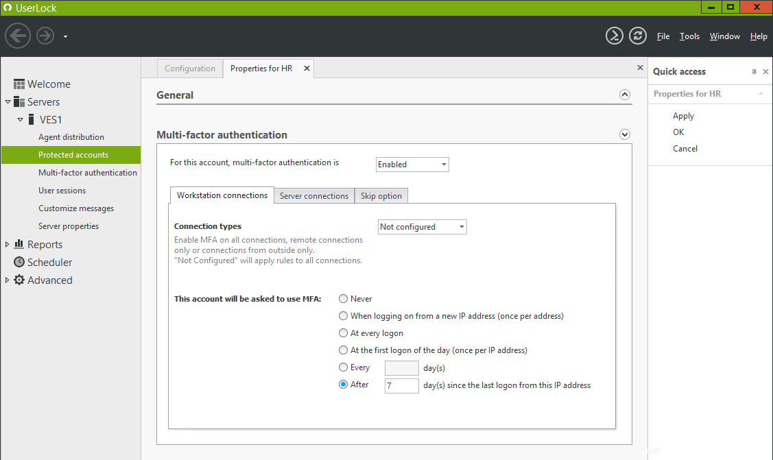Fill the MFA code in the field in the dialog box