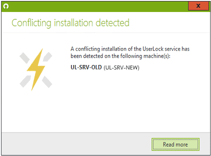 Conflicting installation detected
