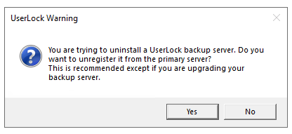 UserLock Warning