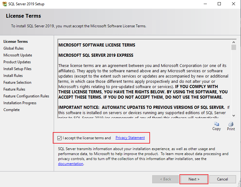 License terms