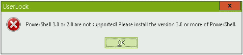PowerShell is not supported