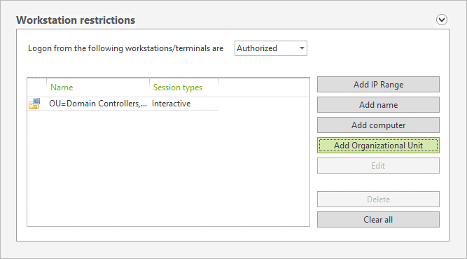 Add Organizational Unit