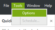 Tools Options