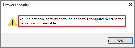 Error displayed in both cases