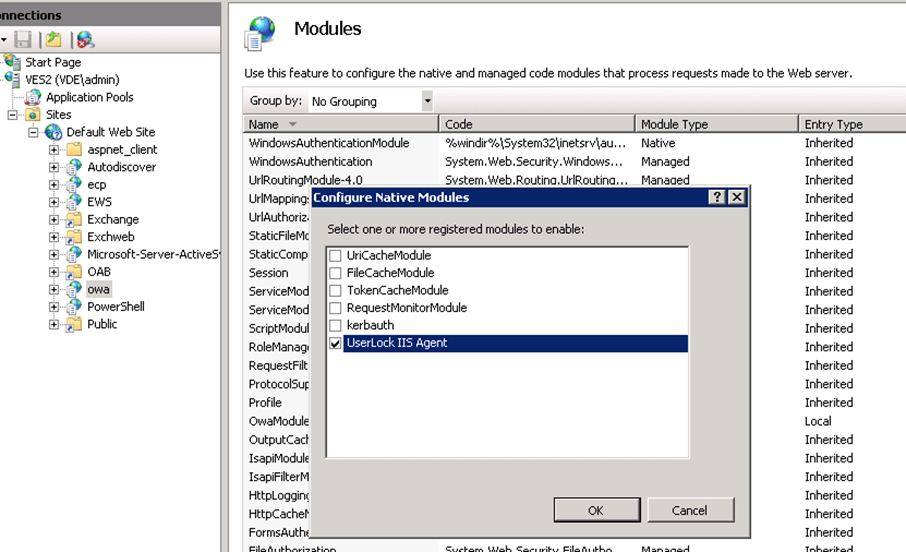 viewing many different IIS sessions mailbox access