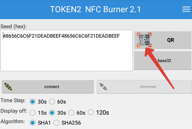 Launch the NFC burner app