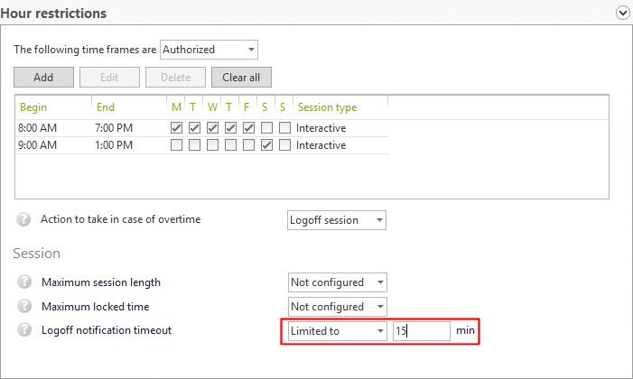 Windows 络守门人UserLock教程：阻止规定时间以外的访问连接